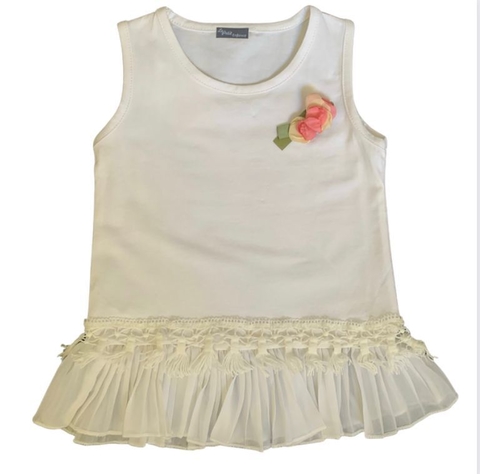 Vestido Branco Franjinha Infantil - Lepetitenfance