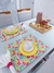Lugar Americano dupla face floral aquarela soneto / pink - comprar online