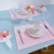 Lugar Americano Listras Rosa - Face Única - comprar online