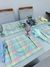 Lugar Americano dupla face Xadrez Candy / grid Lilás - Elegância Mesa e Decor