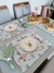 Lugar Americano dupla face coelhinhos / folhas - Elegância Mesa e Decor