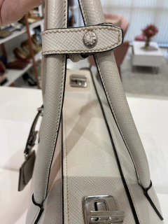 PRADA TWIN TOTE OFF WHITE - BAZZARZIN