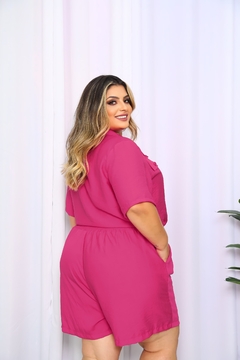 Conjunto Liso Short e Blusa com Botão Encapado (GG) na internet