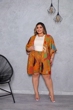 Conjunto Estampado Short e Kimono (GG) - comprar online