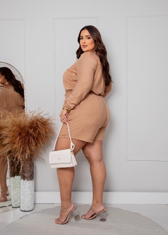 Conjunto Liso Short e Camisa com Botão Encapado (GG) na internet