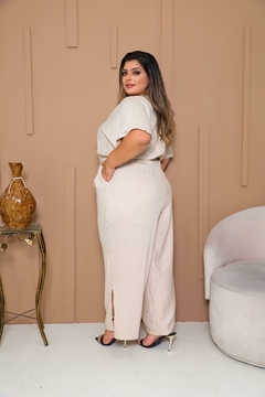 Macacão Liso (GG) - Sheila Modas Plus Size