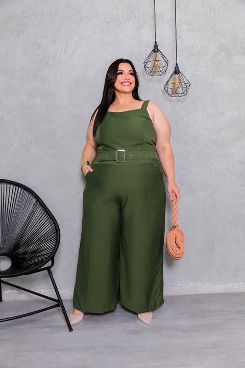 Macacão Liso com Cinto (G2) - comprar online