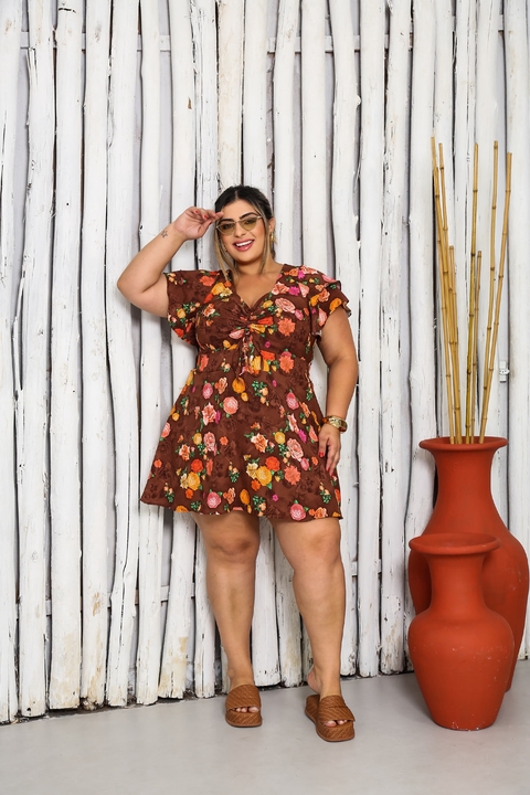 Macaquinho Estampado Short-Saia (GG) - comprar online