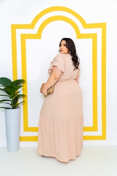 Vestido Longo Liso Tripla Manga (G2) - loja online