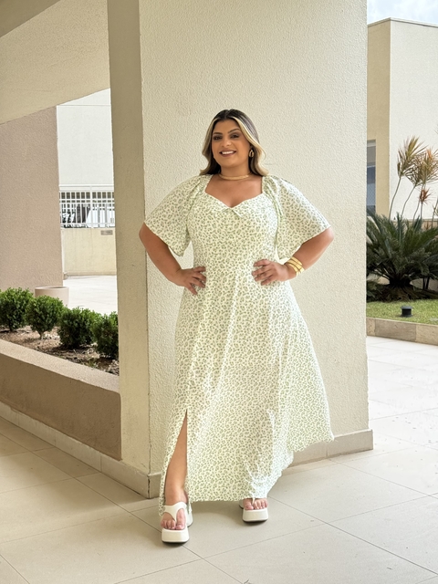 Vestido Longo Estampado Golinha (GG) - comprar online