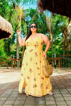 Vestido Longo Estampado Nozinho com Alzinha (G2) - comprar online