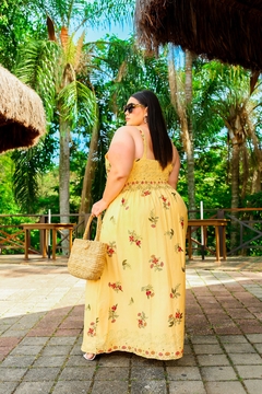 Vestido Longo Estampado Nozinho com Alzinha (G2) na internet