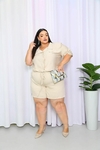 Conjunto Liso Short e Blusa com Botão Encapado (GG/G2) - comprar online