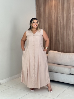 Vestido Liso Regatão (GG) - Sheila Modas Plus Size