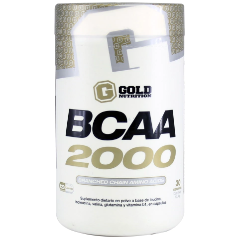 BCAA 2000 120Caps - Gold Nutrition