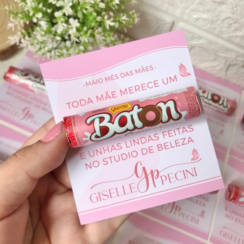 Cartão com Baton- Personalizado