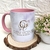 Caneca com alça colorida