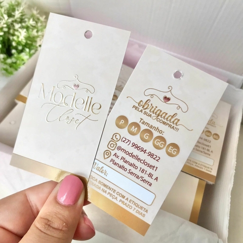 Tag p/roupas - Verniz Localizado - comprar online