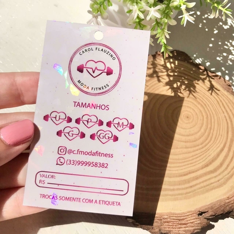 Tag p/roupas - Holográfica - comprar online
