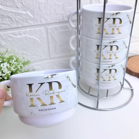 Torre de Xícaras - Com suporte de metal - comprar online