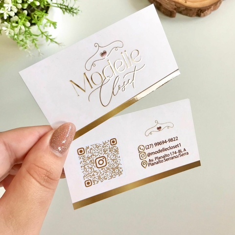 Cartão de Visita - Verniz Localizado