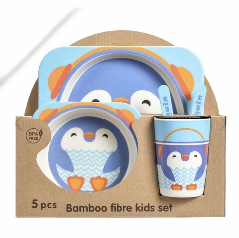 Set de vajilla 5 piezas PINGÜINO