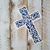 Cruz de colgar - Ramas azules