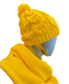 Conjunto Gorro trança + Cachegola na internet
