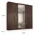 Guarda Roupa 06 Portas Com Espelho Valencia - comprar online