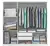 Guarda Roupa 03 Portas, 02 Gavetas e 1 Espelho Paris - loja online
