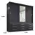 Guarda Roupa 03 Portas e 09 Gavetas Capri - RENOVA AMBIENTE