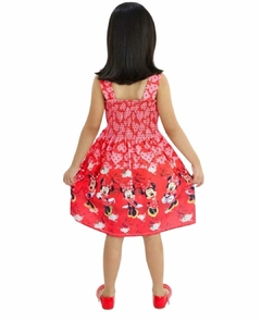 Vestido Infantil Tradicional Minnie Vermelha - comprar online