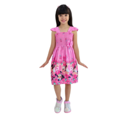 Vestido Infantil Minnie Rosa - comprar online