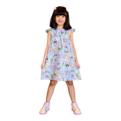 Vestido Infantil Trapézio Casual Cup Cake - comprar online