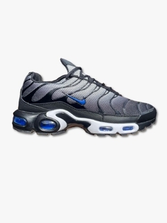 Tênis Nike Air Max TN Racer Blue Carbon - Cor: Cinza, Branco e Azul - Nº.:41