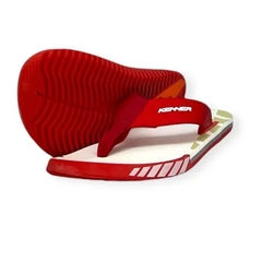 Chinelo Kenner Kicks up - Cor.: Branco e vermelho -