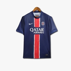 Camiseta de time PSG 24/25 Tailandesa - Cor: azul escuro, vermelho e branco - Tam.:G