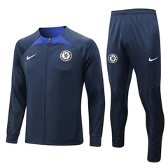 Conjunto Track-Suit Chelsea - Cor: Verde e Azul escuro -