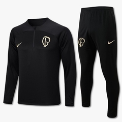 Conjunto Track-Suit Corinthians - Preto det. dourado - Tam.: GG