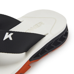 Chinelo Kenner Rakka - Cor: Preto, branco e Laranja - - comprar online