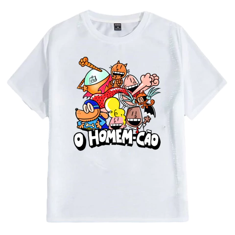 Dog Man Homem Cão Camisa Pronta Entrega 2 Ao 12 ( Branco 5) - comprar online