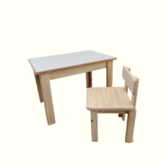 Kit Mesa Baú Infantil Com 1 Cadeiras - comprar online