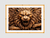 Quadro Lion Wood - Ella Quadros