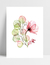 Quadro Flor Aquarela Rosada - Minimalista