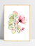 Quadro Flor Aquarela Rosada - Minimalista - comprar online