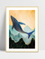Quadro Baleia - Blue - comprar online
