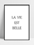 Imagem do Quadro La Vie Est Belle