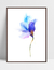 Quadro Flor Aquarela Azul na internet