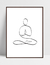 Quadro Meditação - Minimalista na internet