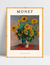 Quadro Buquê de Girassóis - Claude Monet - Ella Quadros